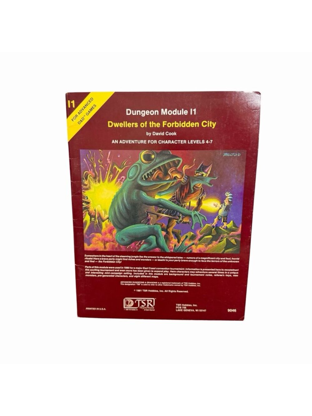 Advanced Dungeons & Dragons Module I1 by TSR 1981 Dwellers of the Forbidden City
